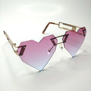 Pink Heart Sunglasses Valentines Day Gift for Women